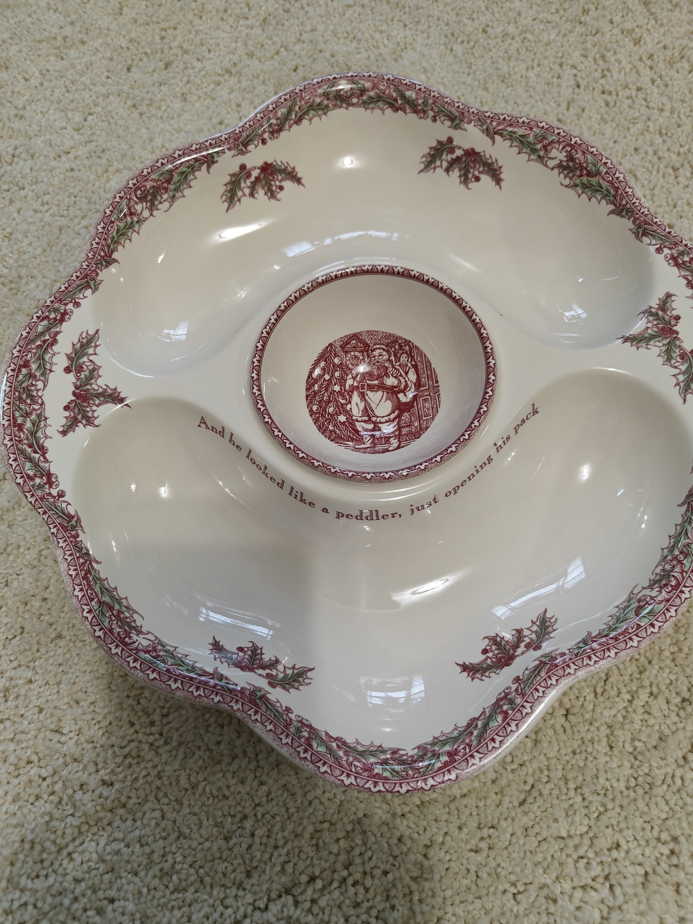 Johnson Brothers Chip And Dip Bowl